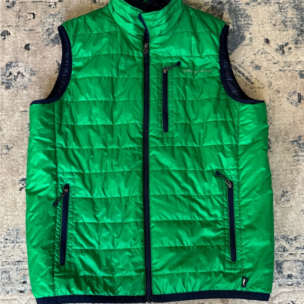 Men’s Vineyard Vines Green Puffer Vest